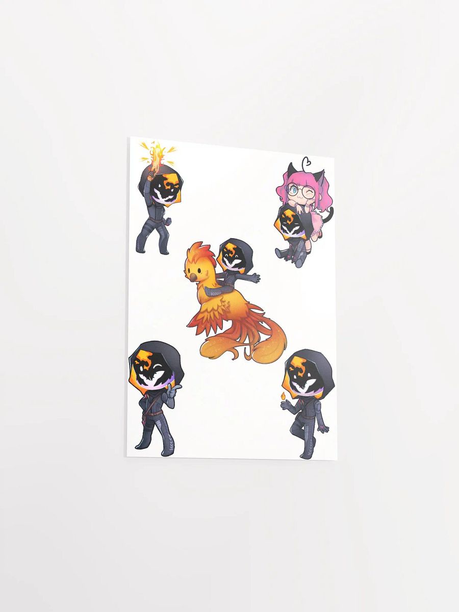 The Many Chibi's of Flame Supernova Poster (White) product image (3)