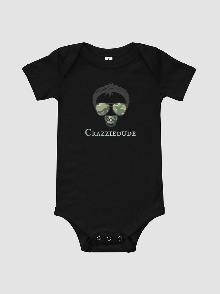 CrazzieDude Baby Short Sleeve One Piece Bella+Canvas 100B product image (1)