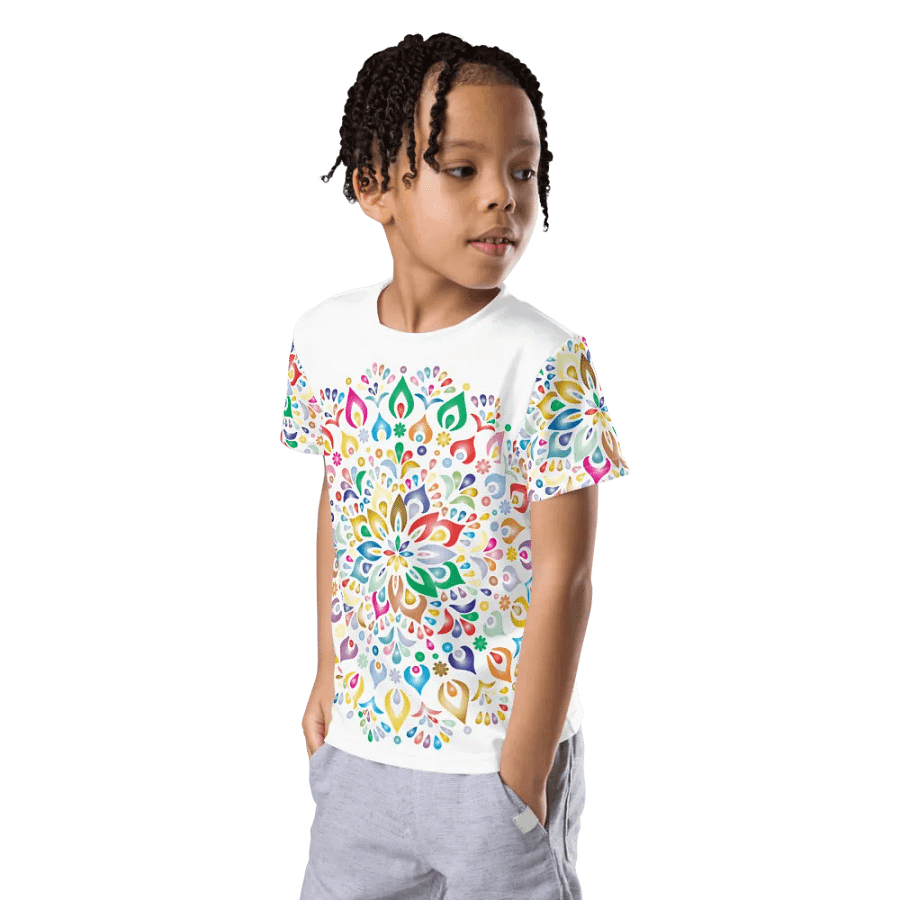 Kaleidoscopic Harmony Kids T-Shirt product image (12)