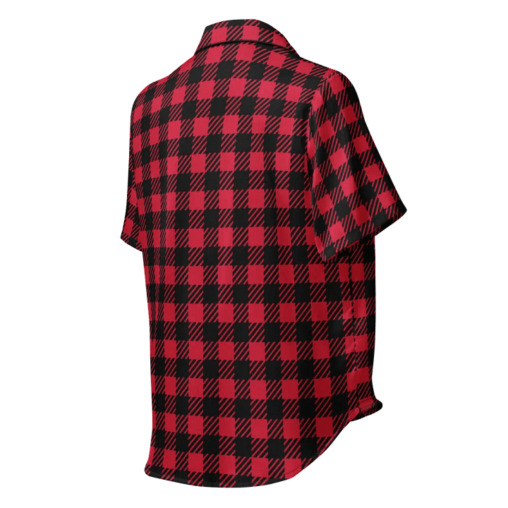 Red Buffalo Plaid Silky Pajama Top product image (2)