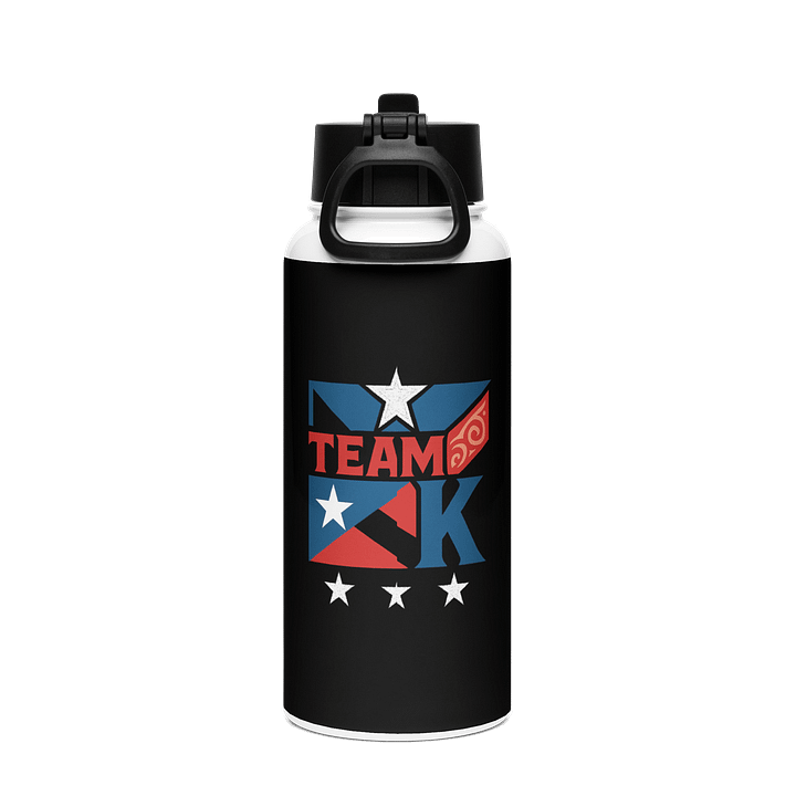 Team K Puerto Rico Stainless Steel Water Bottle with a Straw Lid product image (2)