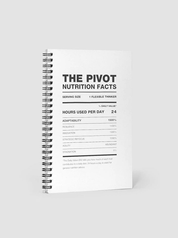 THE PIVOT Nutrition Facts Notebook product image (2)