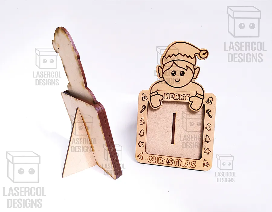 Christmas Ornaments Photo Frame Set 1 - Laser Cut Files product image (3)
