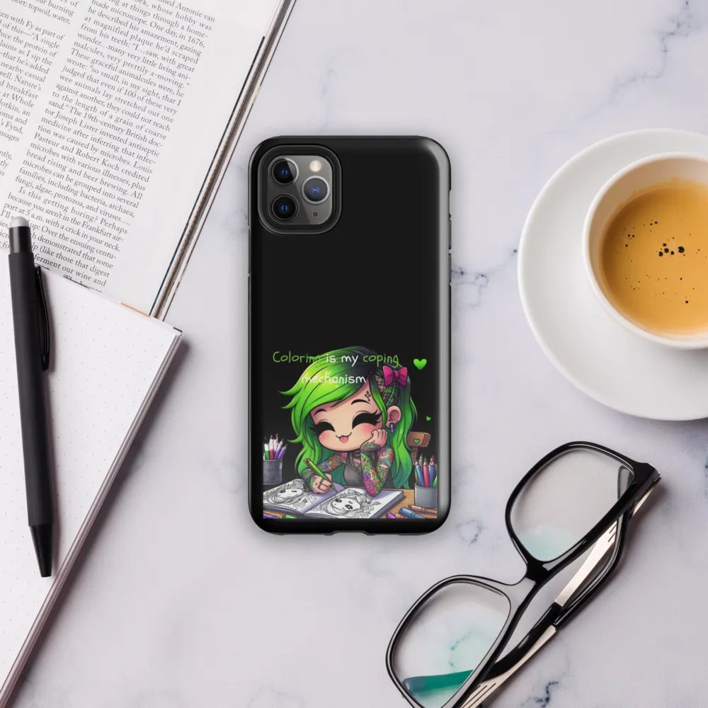 coloring is my coping mechanism iphone case product image (38)