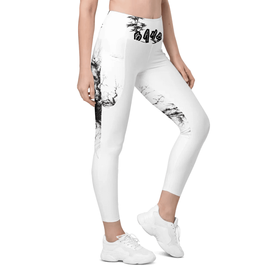 Bamboo Print Leggings with Pockets product image (10)