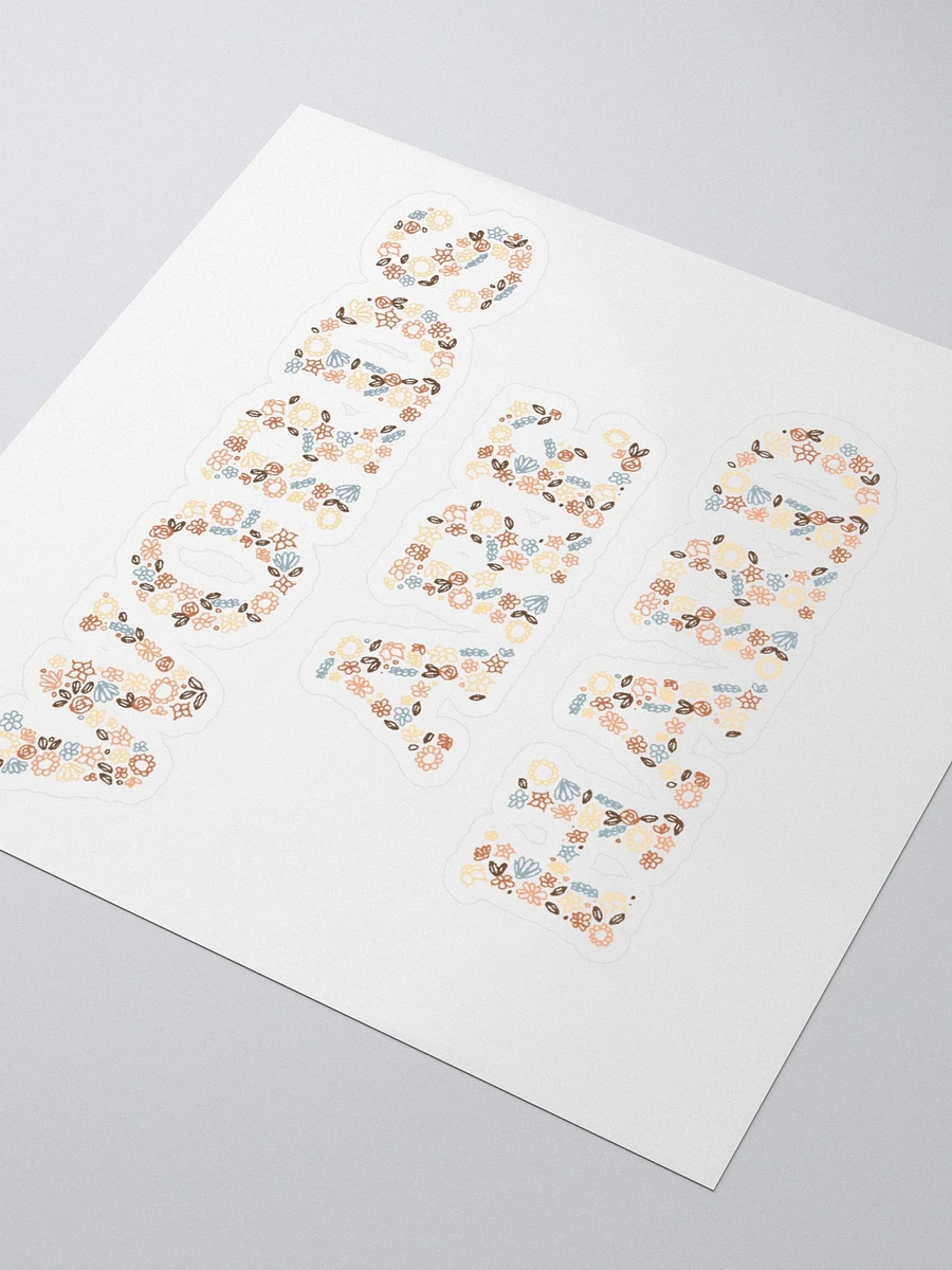 Words Are Hard (Floral) Sticker product image (3)