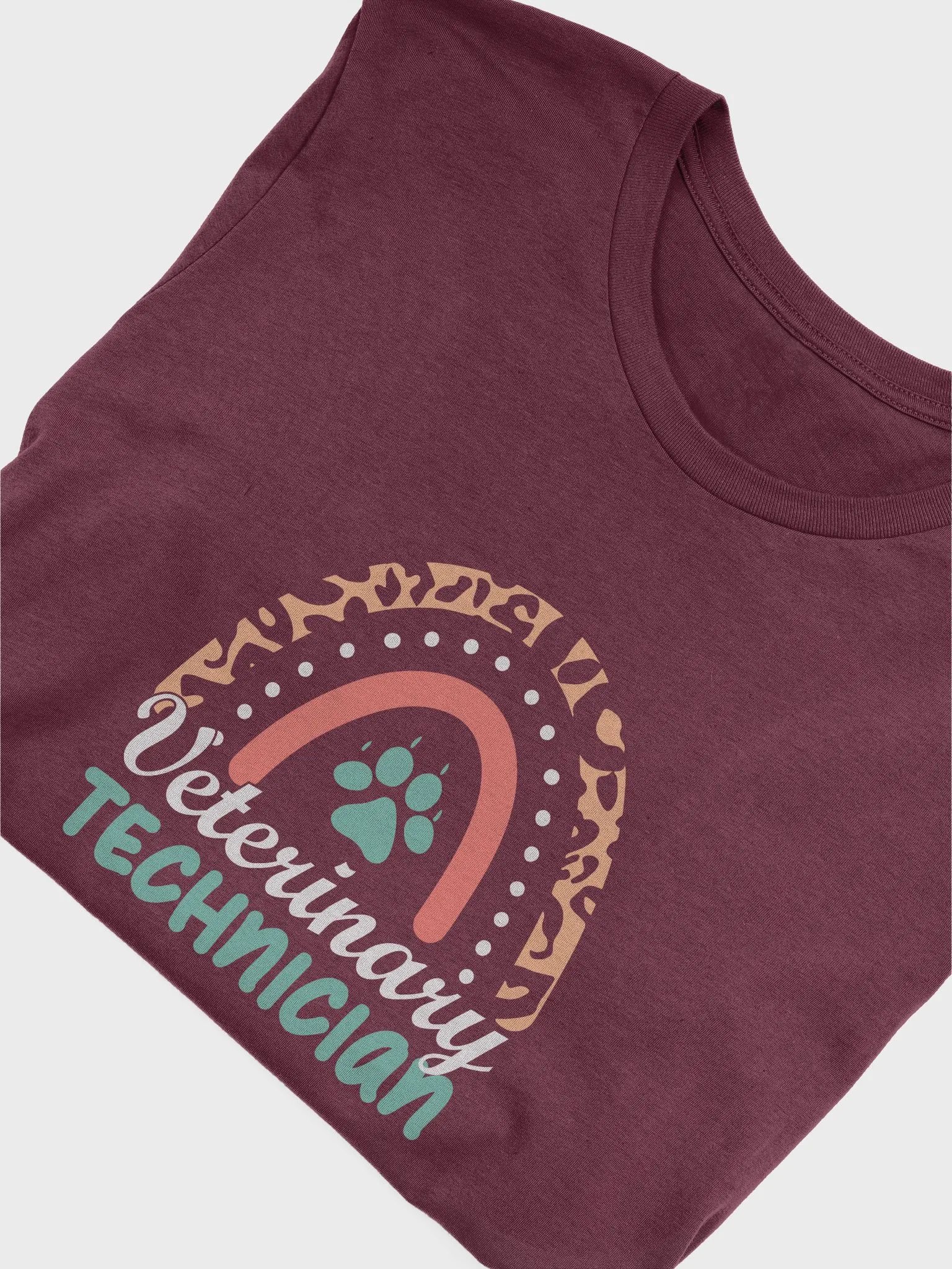"Veterinary Technician-Rainbow" t-shirt product image (3)