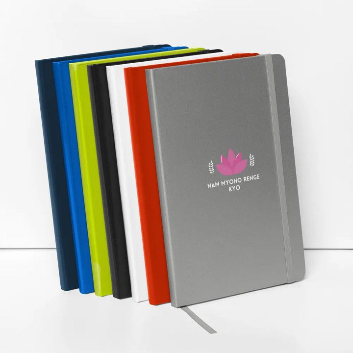 Hardcover Bound Notebook | Lotus Flower & Nam Myoho Renge Kyo product image (2)