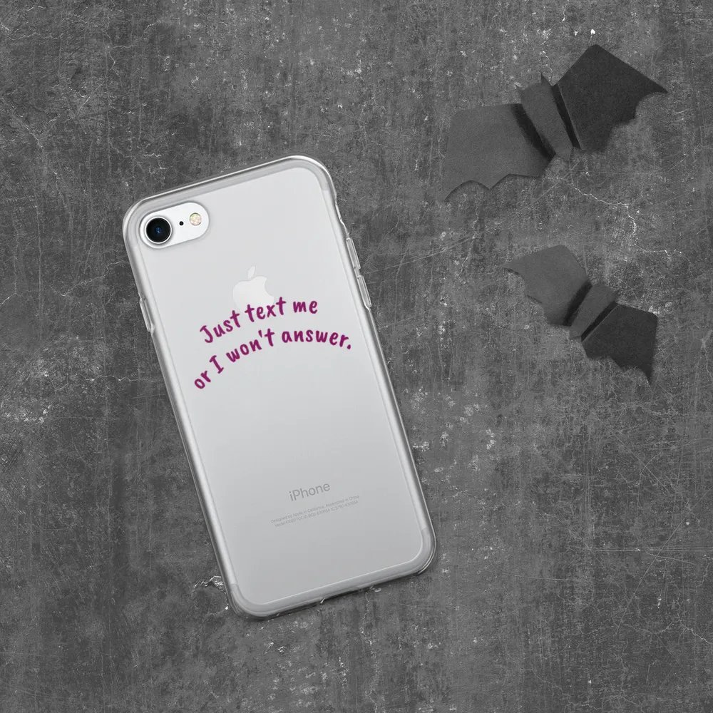 Handwritten Vibe Clear iPhone Case product image (332)