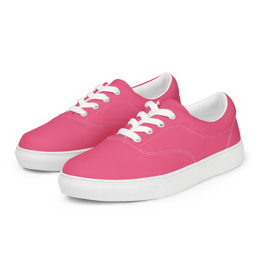 Muse Coquette Lace-Up Canvas Shoes (Raspberry juice) product image (4)
