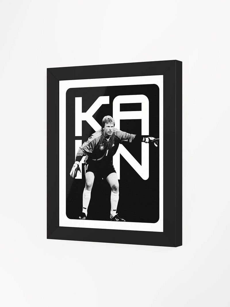 Oliver Kahn BW Germany Name Art Framed Print