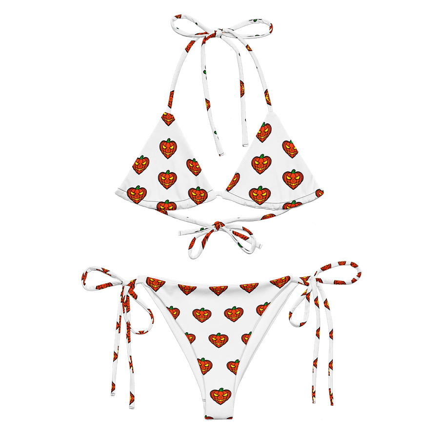 Pumpkin Heart White Bikini Set! product image (3)