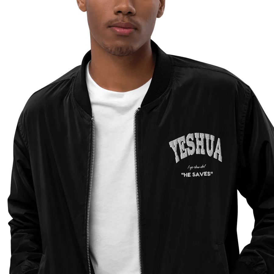 Yeshua: He saves bomber jacket product image (11)