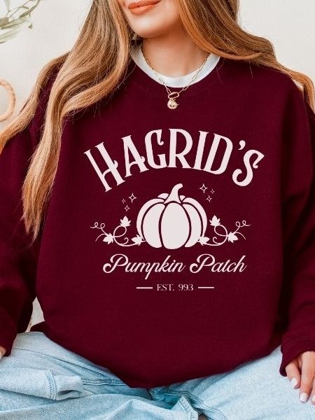 Hagrid Pumpkin Patch Minimalist Cozy Sweatshirt for Halloween product image (18)