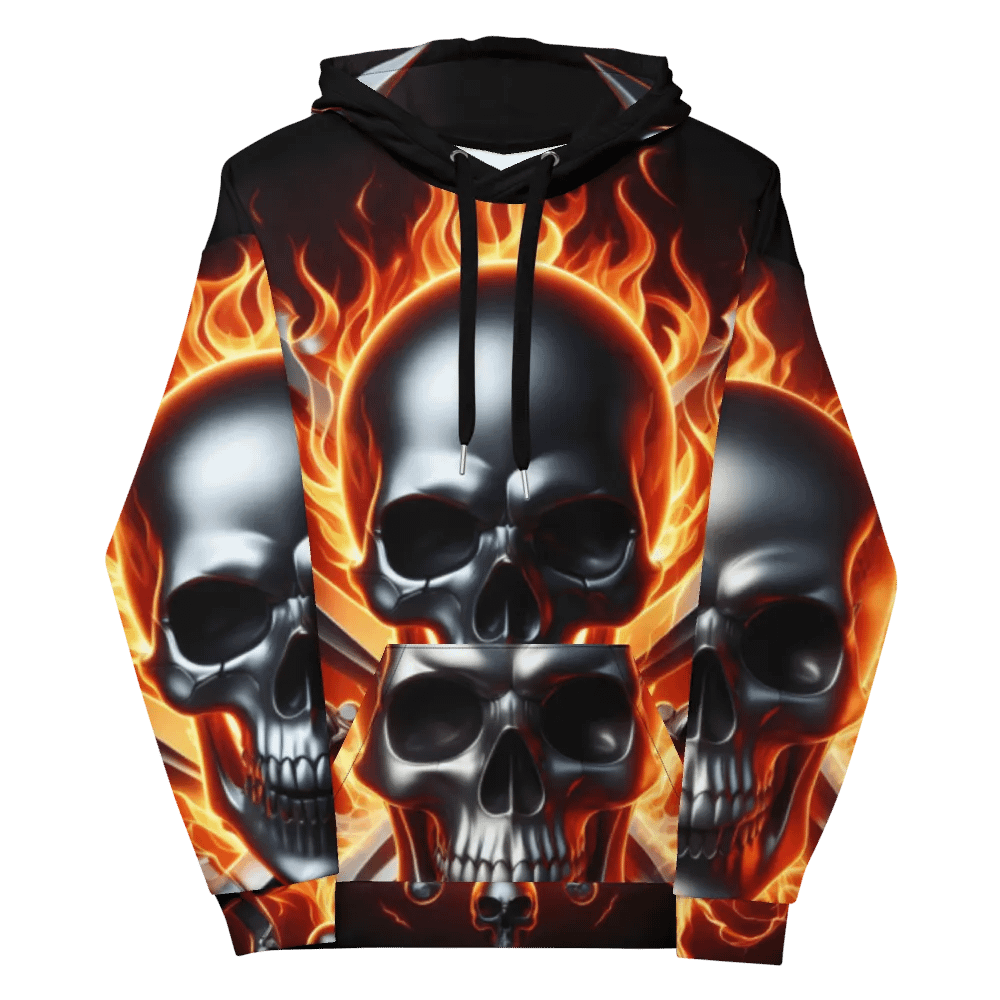 All-Over Hoodie - Unisex Skull Hoodie #25 product image (12)