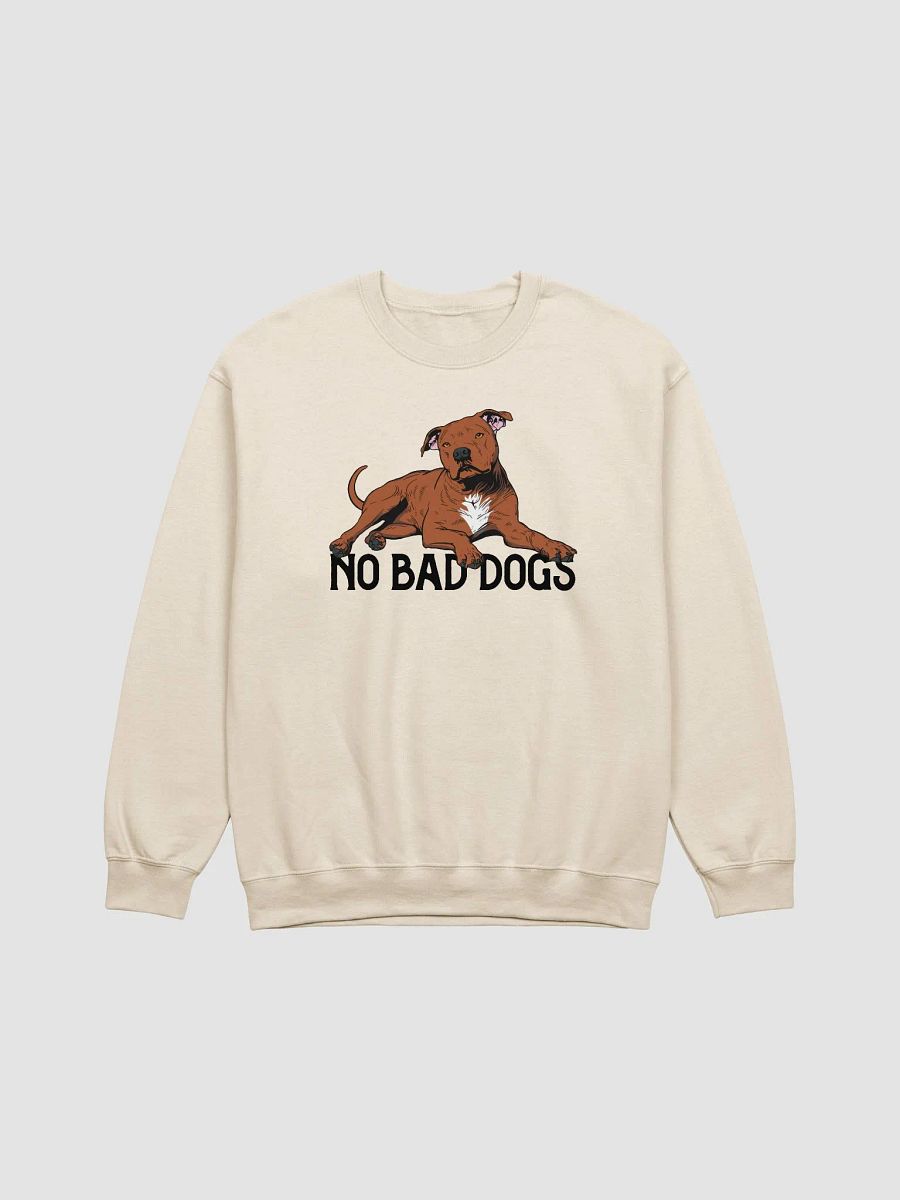 No Bad Dogs Sweatshirt of a Pitbull Terrier (Red) | Funny Shirt for Pittie and Staffordshire Owners product image (20)