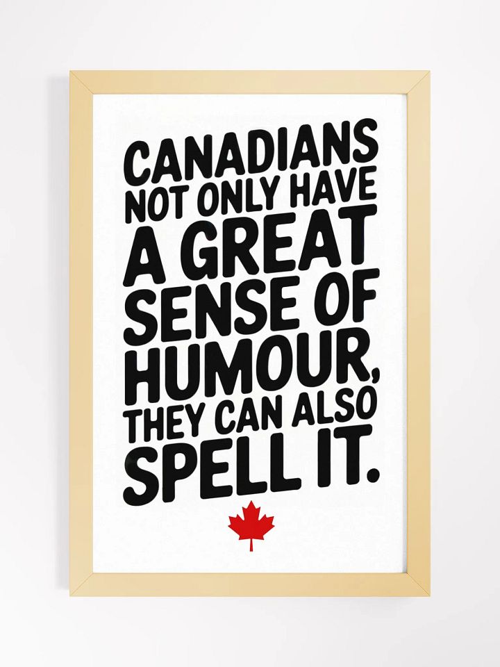 Canadian Humour Framed Poster product image (2)