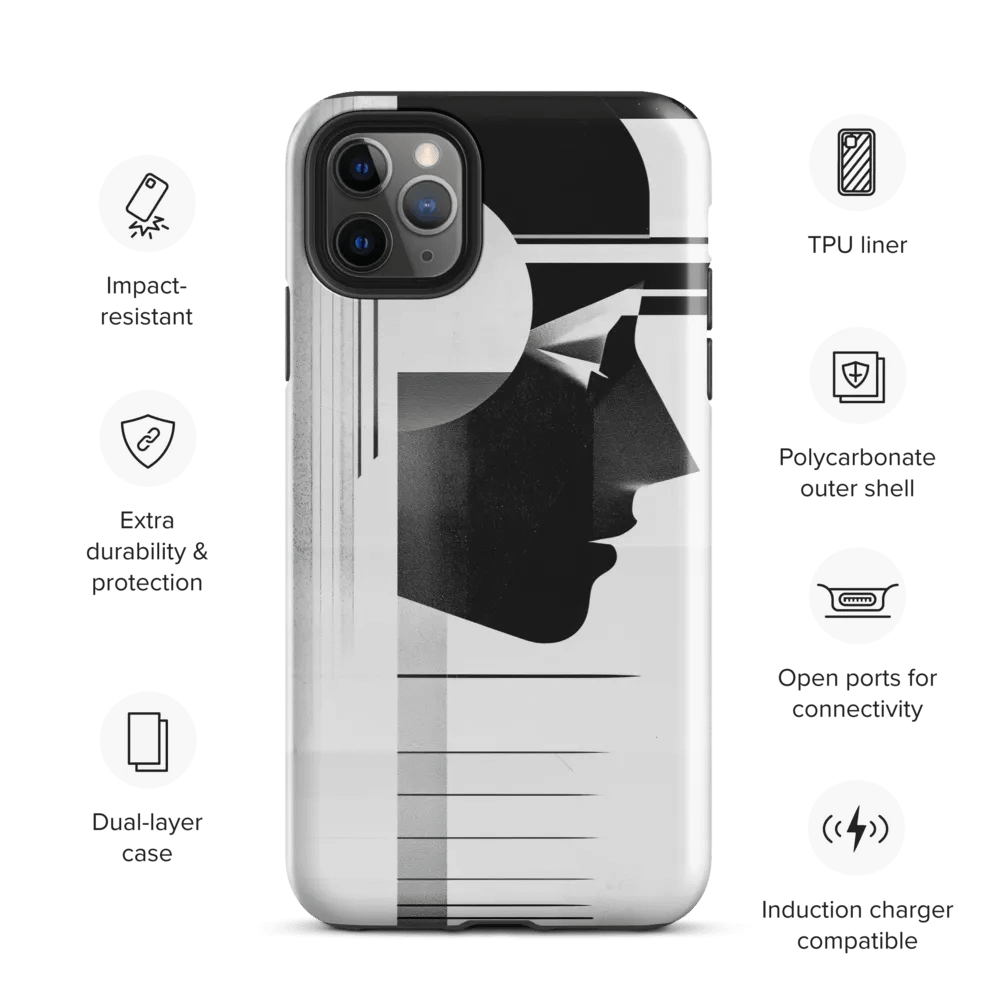 Abstract Persona 006 (Black) (Iphone Tough Case) product image (3)