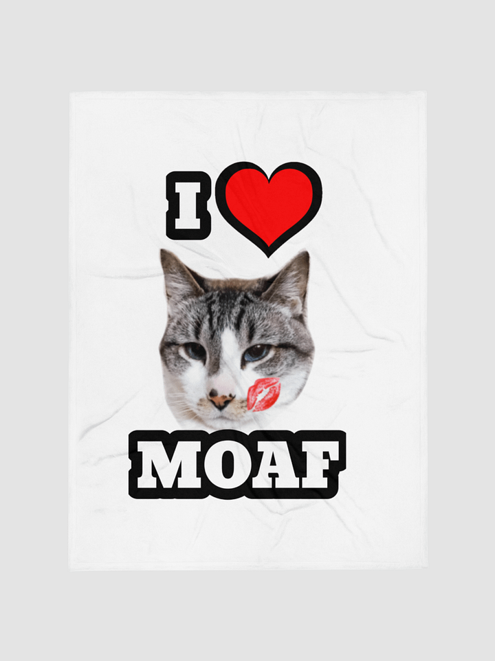 I ❤️ Moaf Throw Blanket product image (1)