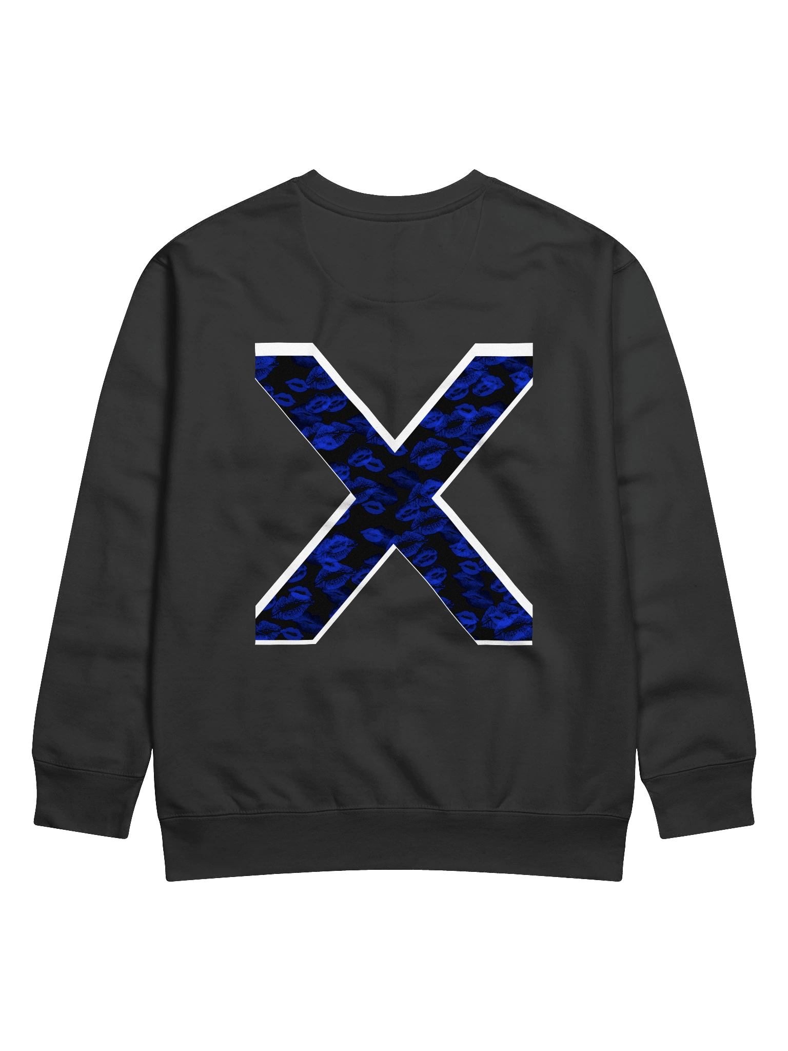 Black X Blue Lipstick Kisses | Crewneck product image (1)