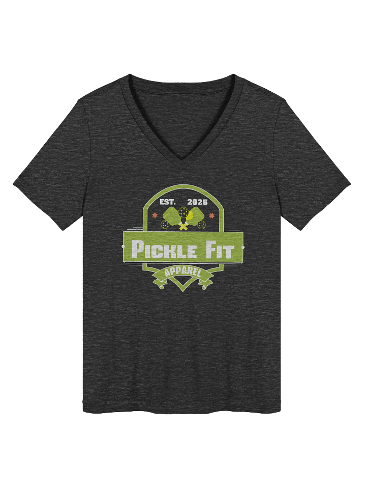 Pickle Fit Green Logo V-Neck Tee Womens product image (1)