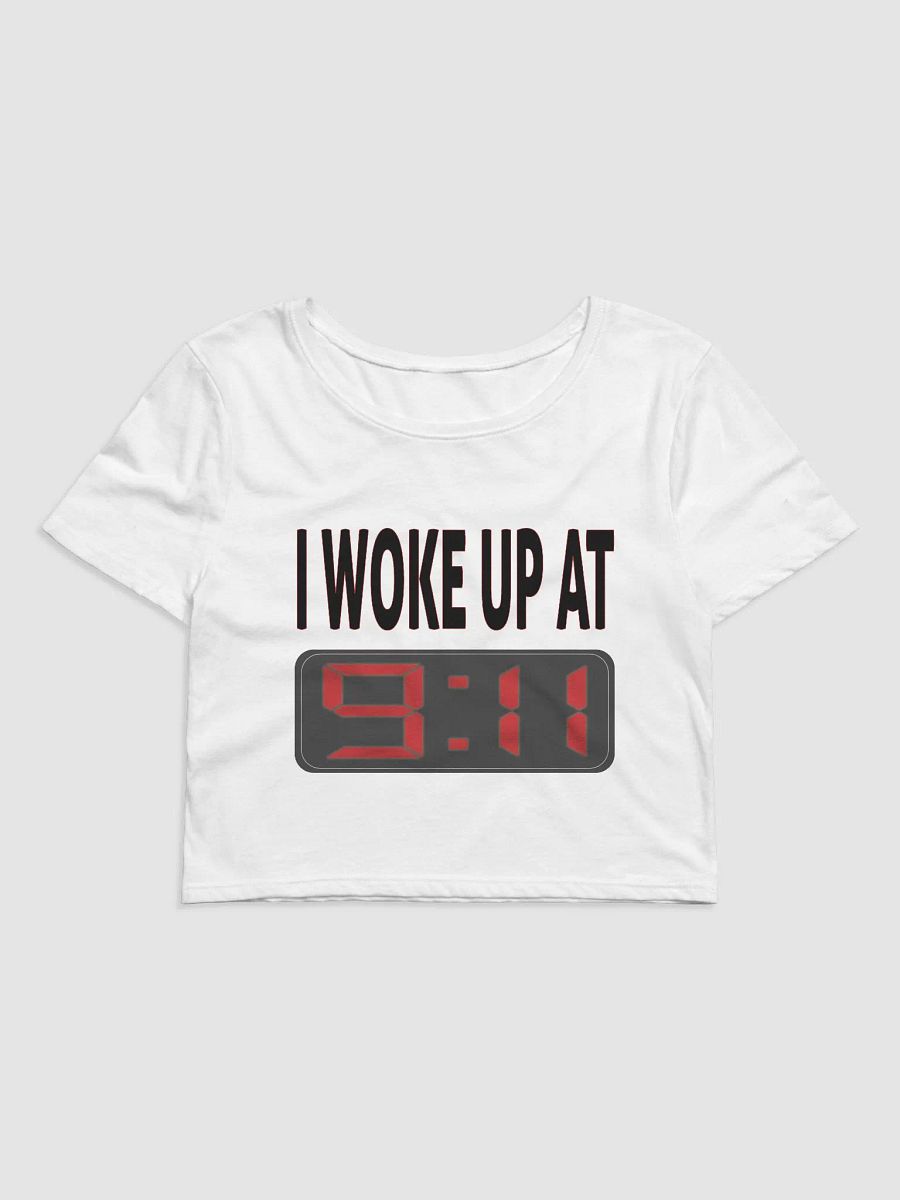 I Woke Up At 9:11 - Bella+Canvas Women's Crop Tee product image (2)
