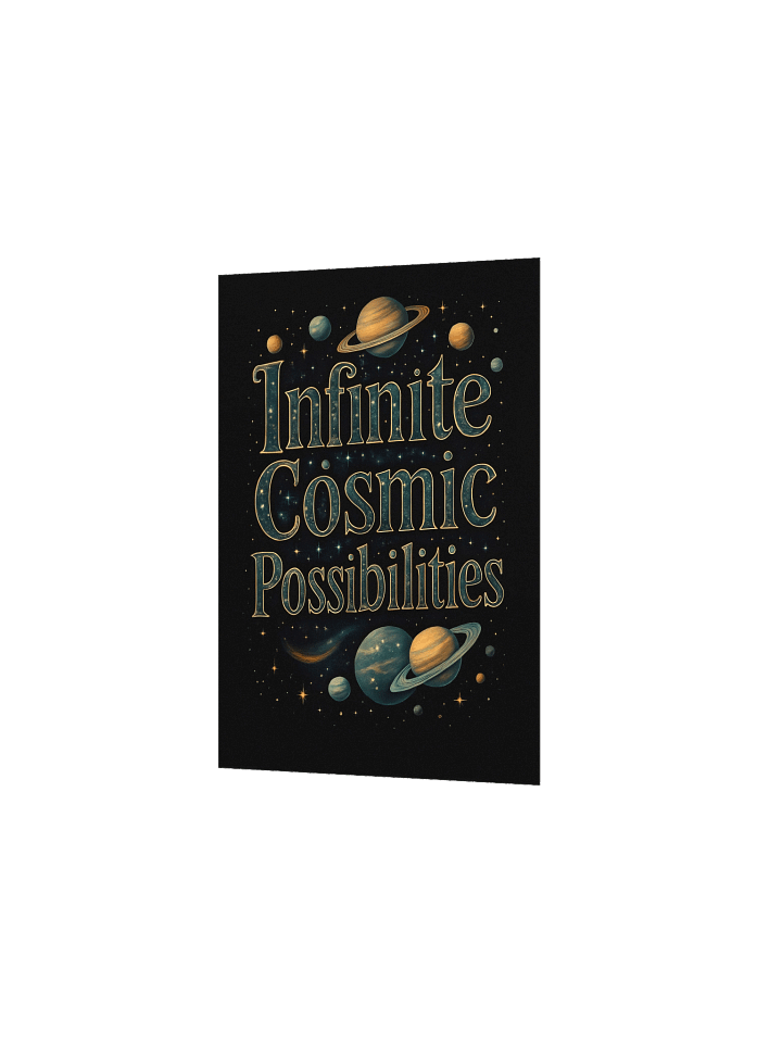 Infinite Cosmic Possibilities Cosmic Green Poster product image (4)