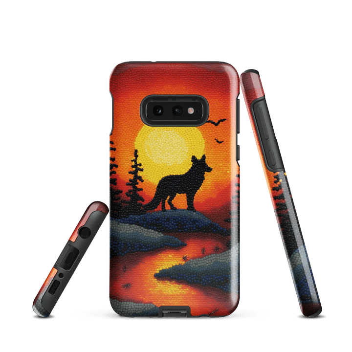 Wild Sunset Wolf Samsung® Tough Case product image (2)