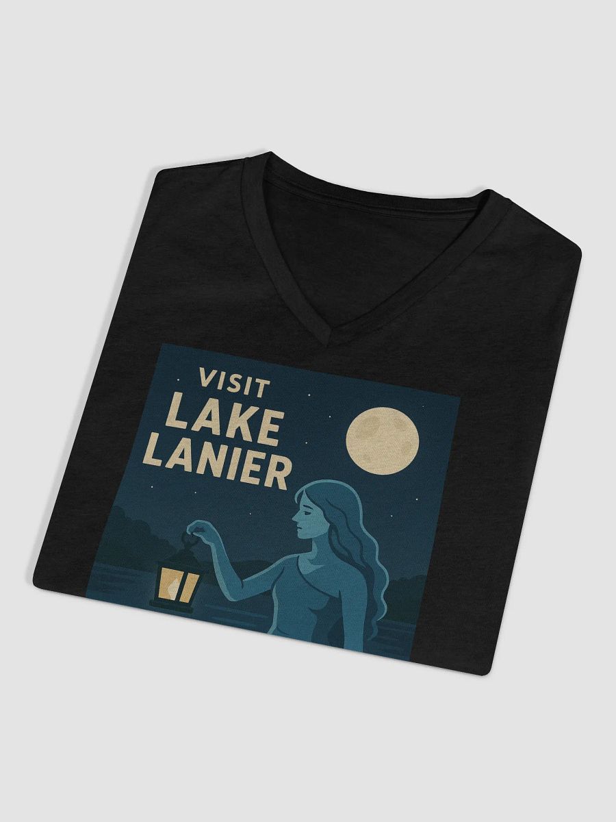 Lake Lanier Blue Lady Ladies V-Neck Tee product image (11)