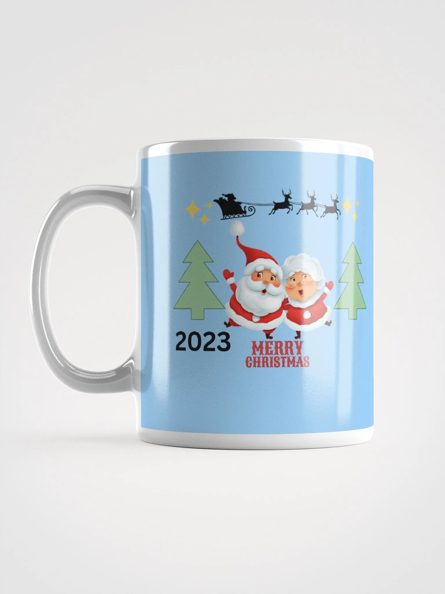 MERRY CHRISTMAS SANTA RIDES 2023 BABY BLUE product image (11)