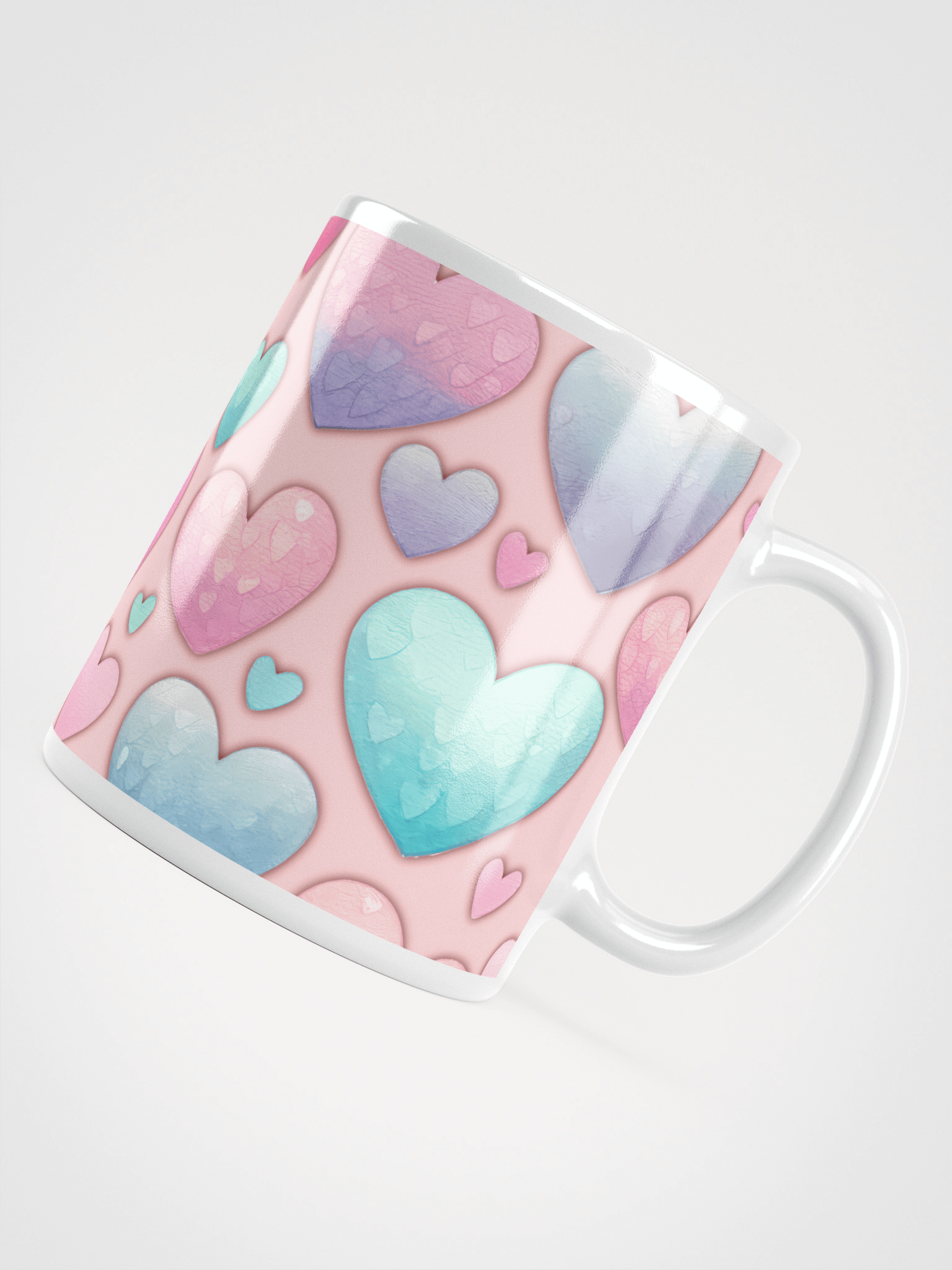 Pastel Hearts Delight Mug product image (13)