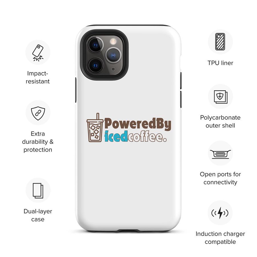 Funny Iced Coffee iPhone Case I Minimalist Phone Cover with Quote I MAGSAFE COMPATIBLE product image (2)