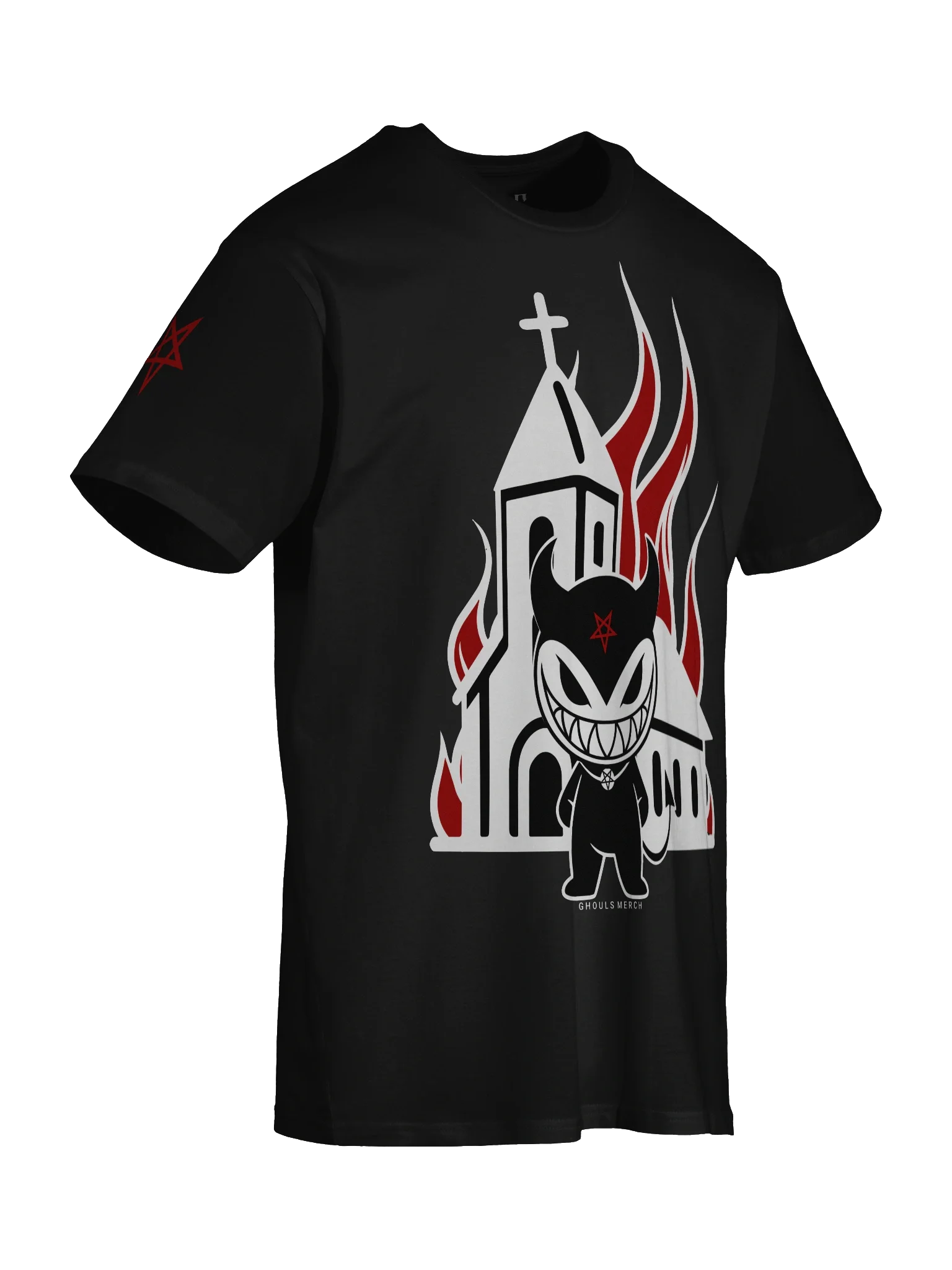 Grinxi: Burn Church Unisex T-Shirt product image (6)