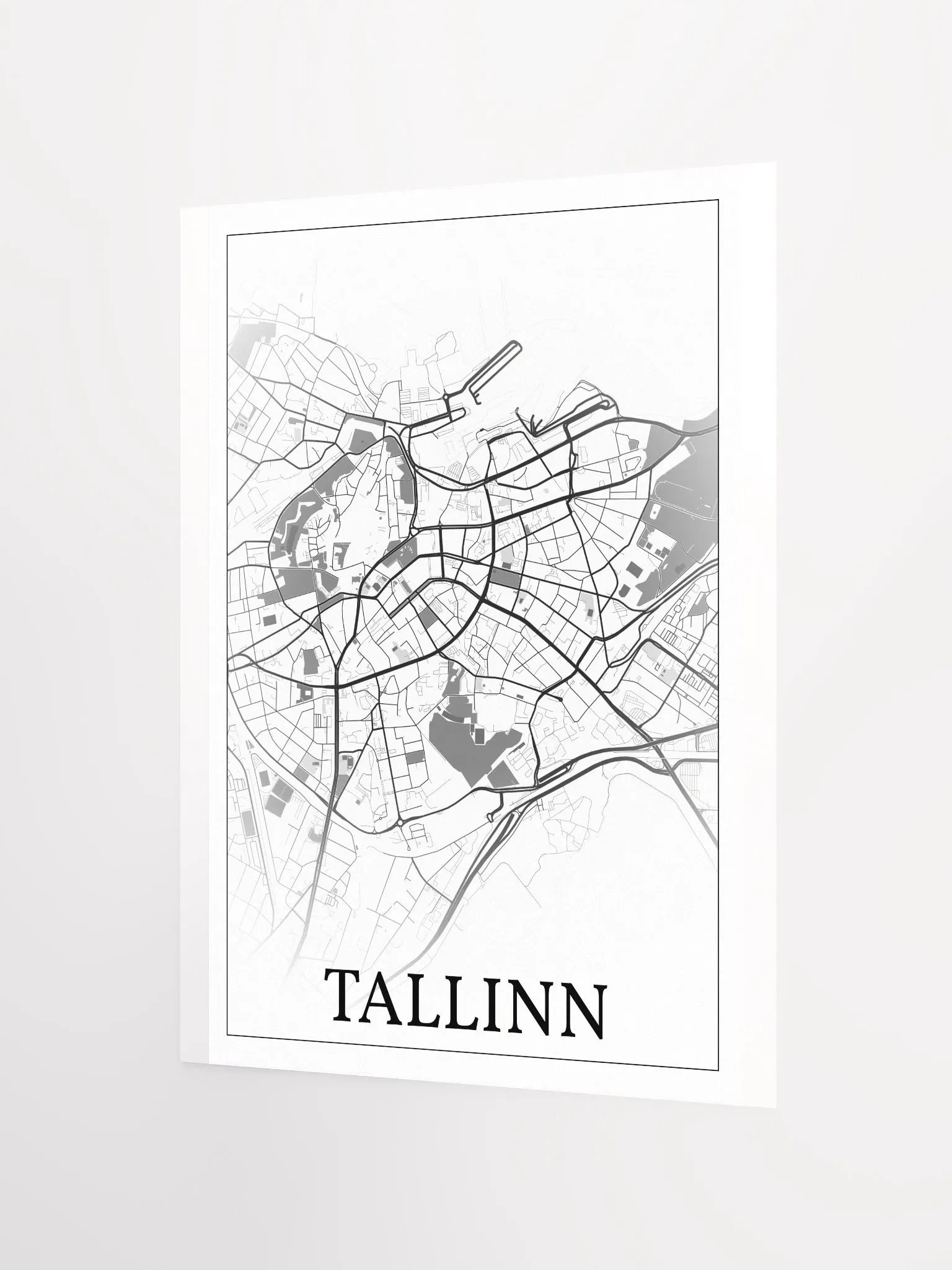 Tallinn, Estonia, city map print product image (10)