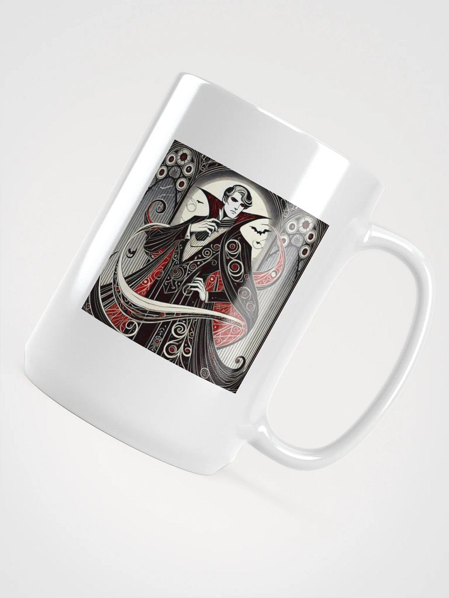 🧛‍♂️ Art Nouveau Vampire Coffee Mug – Count Dracula Halloween Edition product image (4)