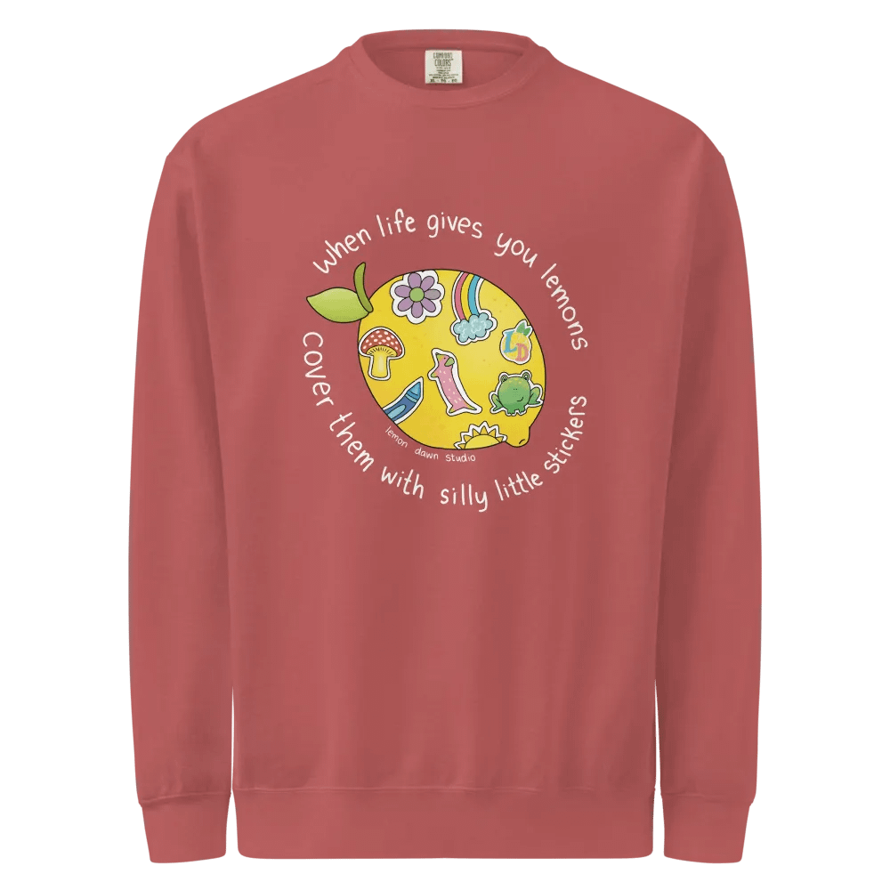 When life gives you lemons Comfort Colors Pullover Sweater product image (2)