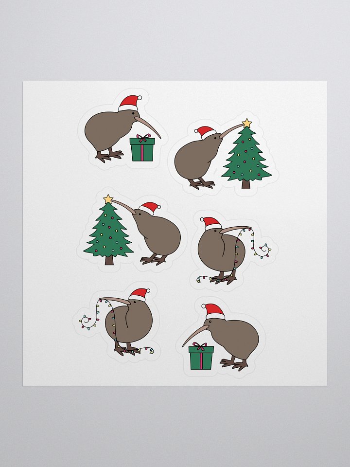 Christmas Kiwi Sticker product image (1)