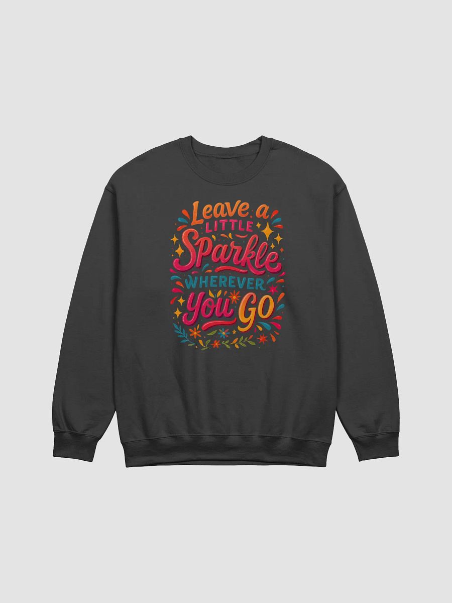 Shine Loud Glow Brighter – Retro Neon Lettered Crewneck product image (1)