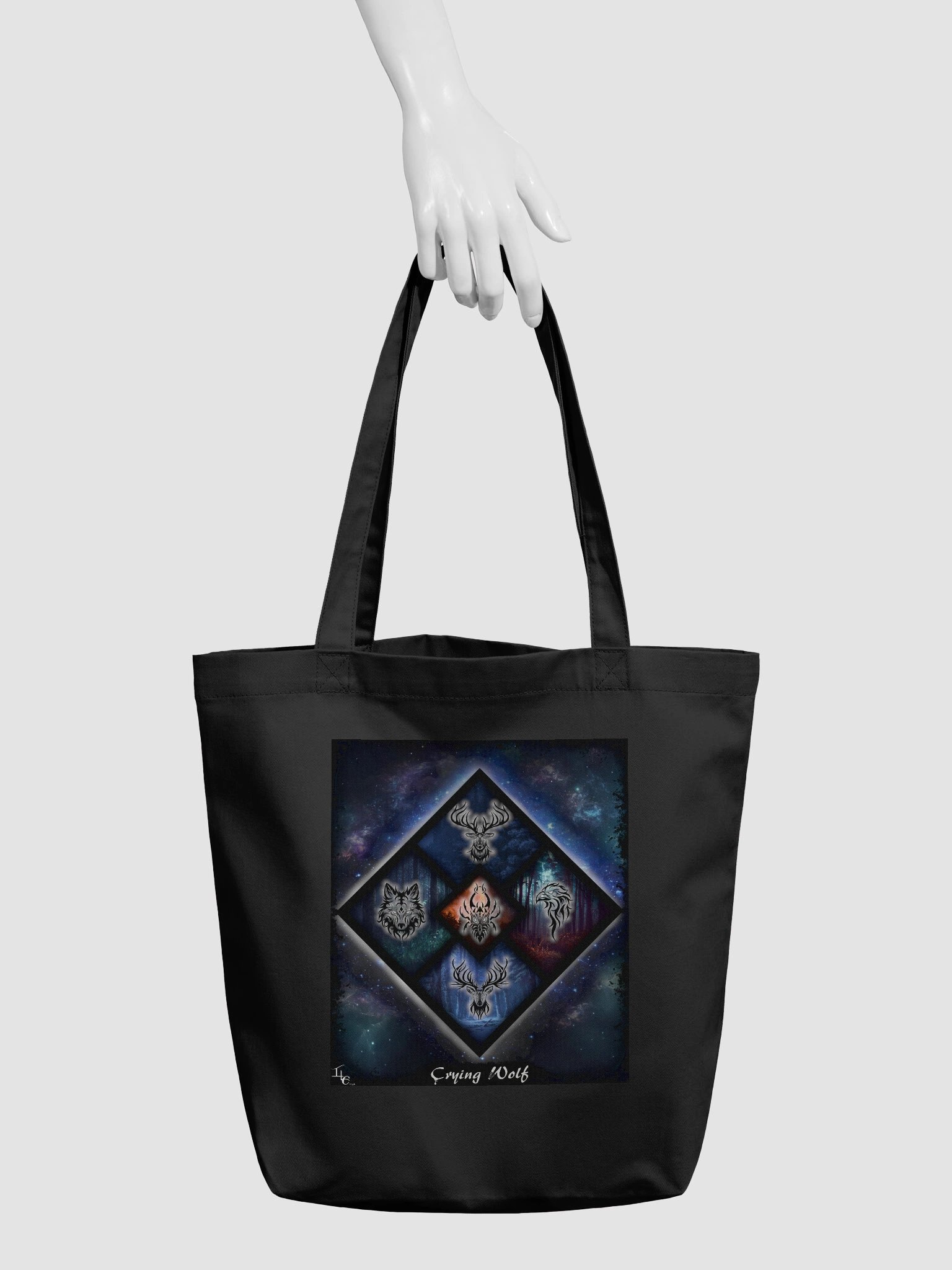 Crying Wolf Galaxy Tote Bag product image (3)