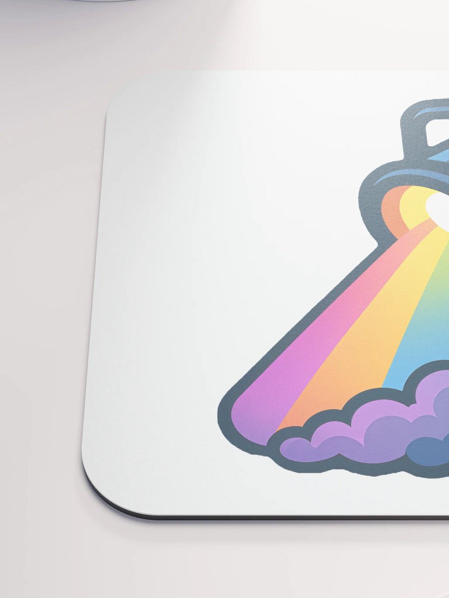 Theatrically Jerry: Muted Rainbow Fog Stage Light Mouse Pad product image (6)