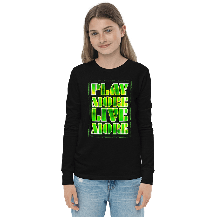 Play More Live More Youth Long Sleeve T-Shirt product image (9)