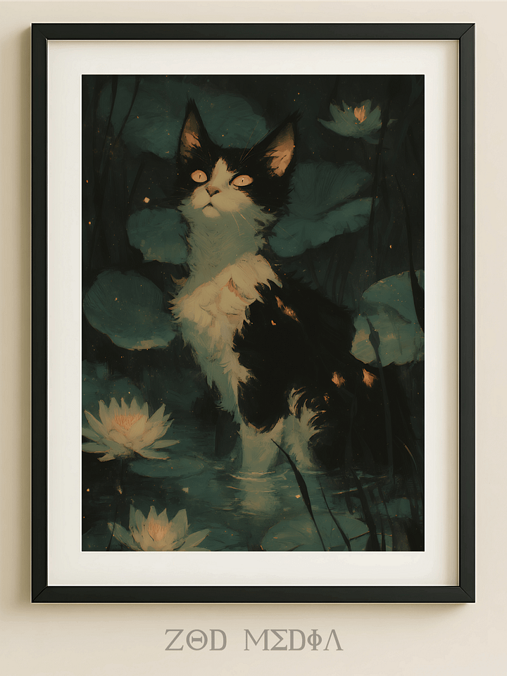Moonlit Guardian - Serene Nightwatch Art product image (1)