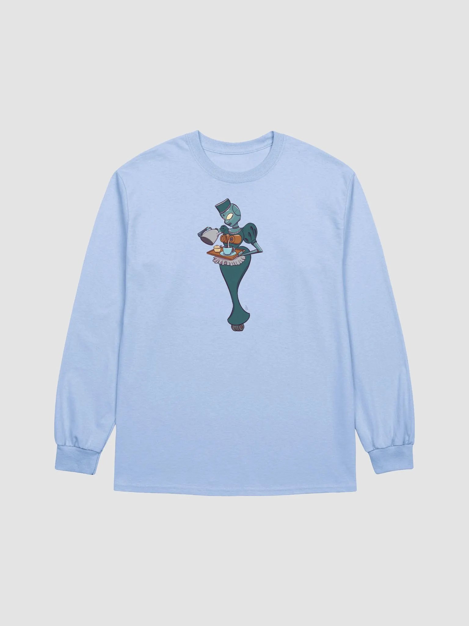 Robot Tea Service Longsleeve T-shirt product image (4)