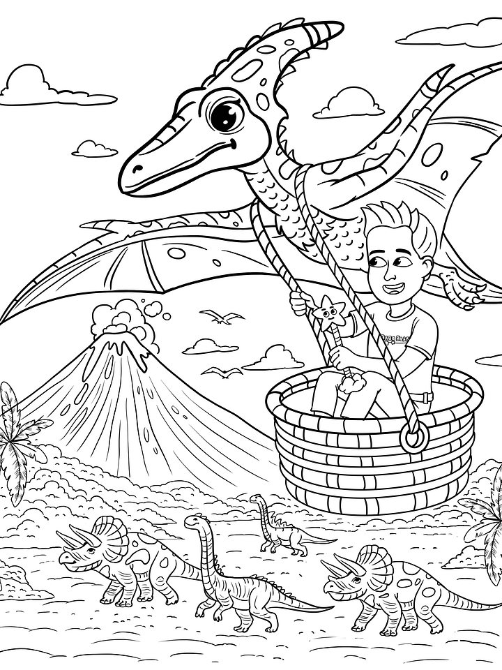 Baba Blast Dinosaur Adventure Coloring Book product image (2)