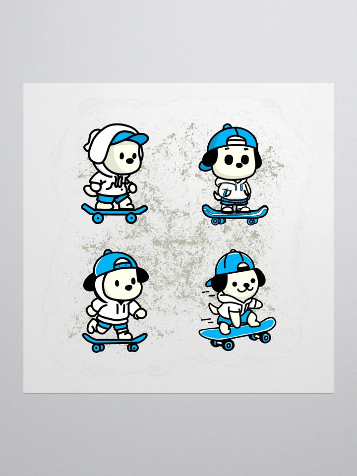 Skater Pup Crew Sticker Set product image (3)