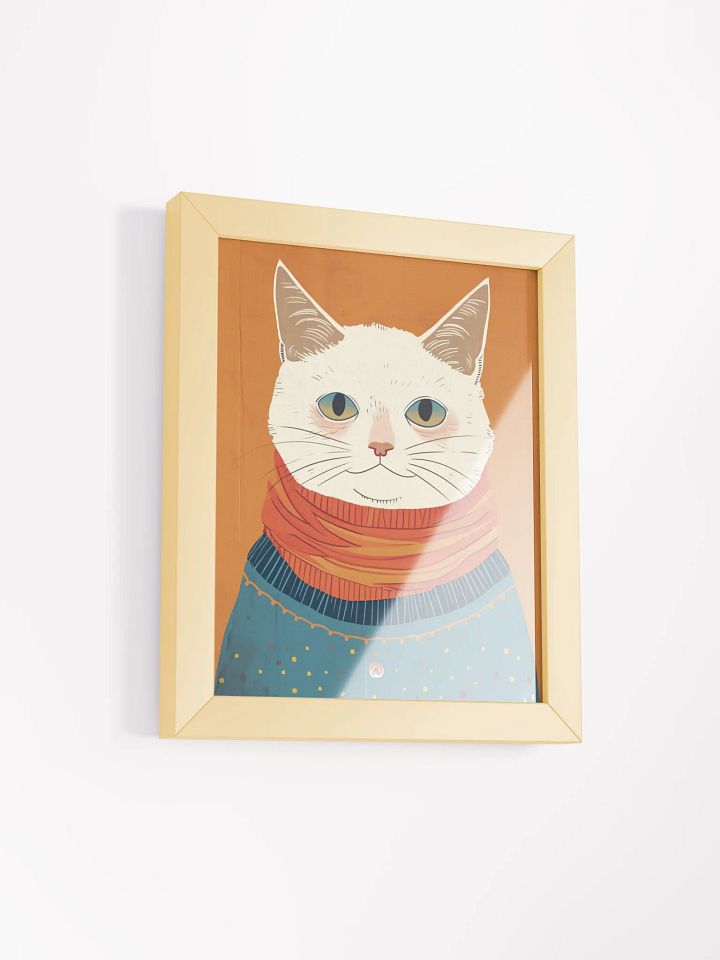 Whiskered Wanderer Framed Matte Poster product image (3)