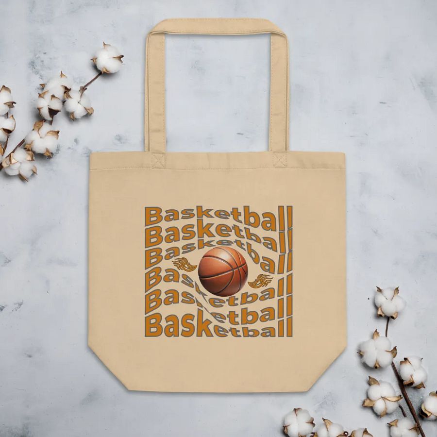 Swirl Basketball Tote Bag product image (4)