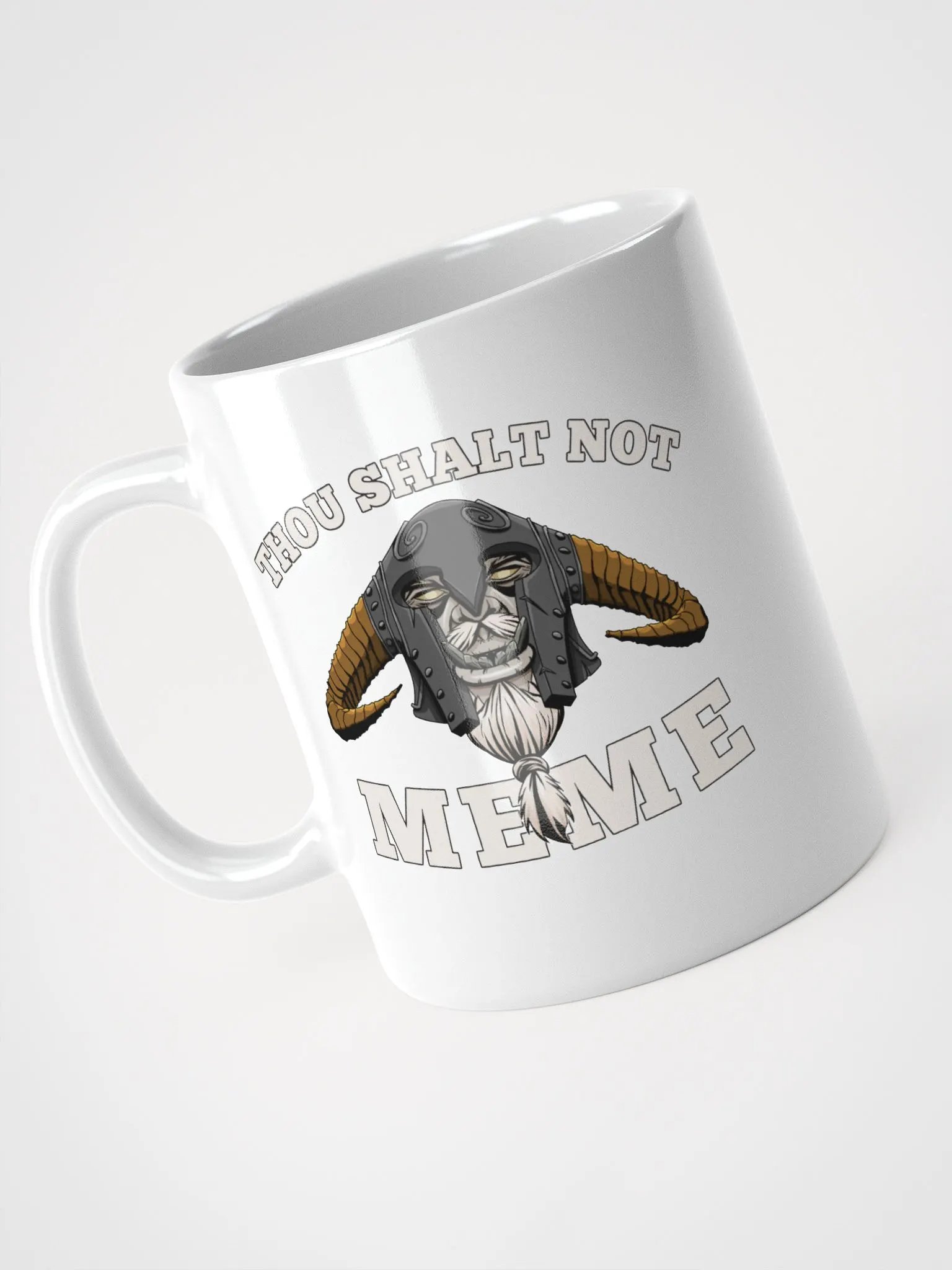 Thou Shalt Not Meme White Mug product image (3)