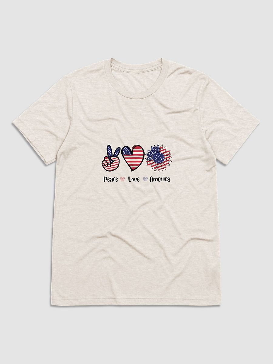 Patriotic Peace and Love Tee product image (5)