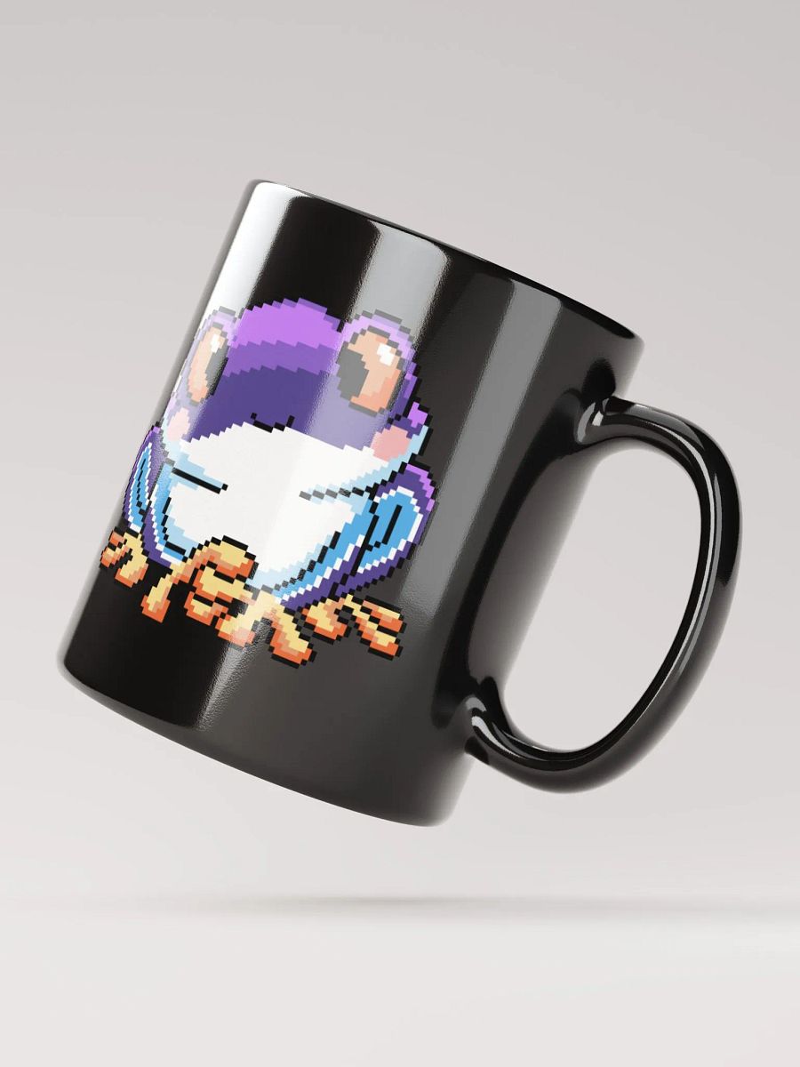 Purple Rip the Frog Black Glossy Mug product image (6)